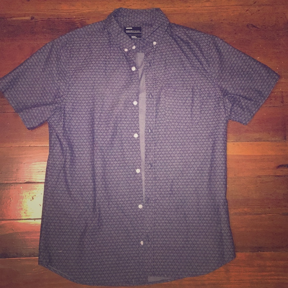 Public Opinion short sleeve button down
